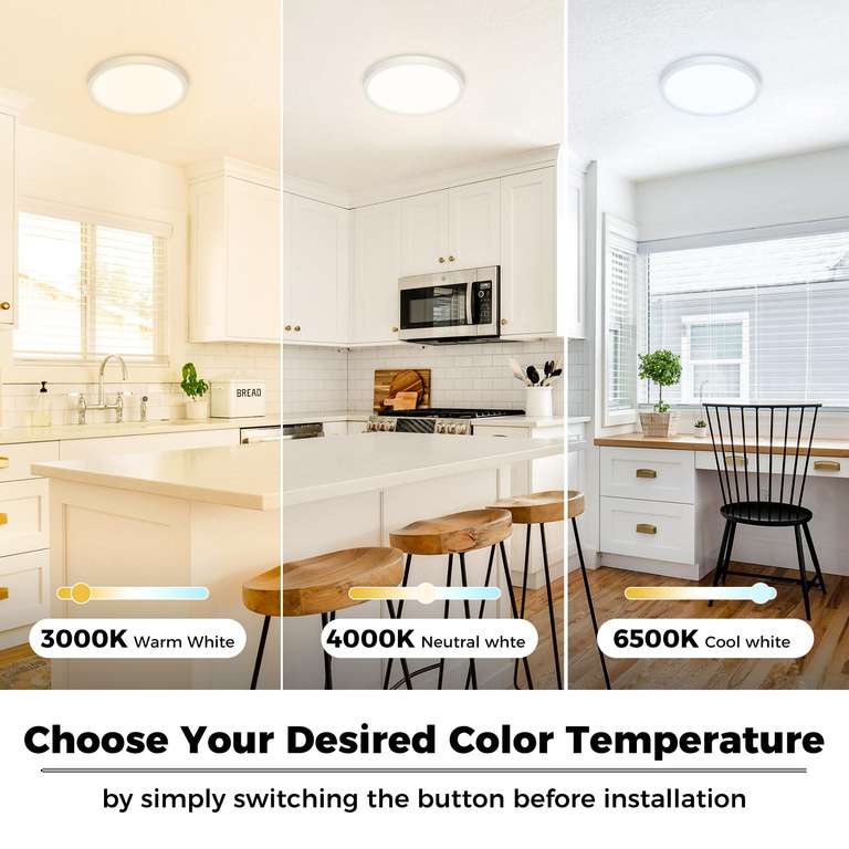 Led Post. Top Application Zemty 12W LED Ceiling Light, 3000K/4000K/6500K Bathroom Lights ...