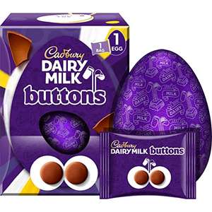 Cadbury Dairy Milk Chocolate Giant Buttons Easter Egg, 195g
