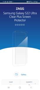 Zagg clear screen protector, half price with any case (lowest is £17.99) - £29.48 delivered at O2 Shop