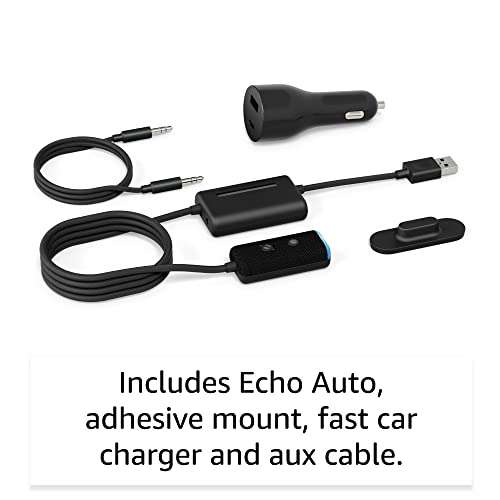 Echo Auto (2nd gen.) | Add Alexa to your car + Trade in and get additional 25% off a new qualifying Echo device