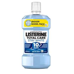 Listerine Total Care Stay White Mouthwash, 600ml save £1.18 at checkout / £1.81 or subscribe and save £1.11 @ Amazon