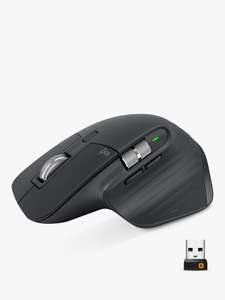 Logitech MX Master 3, Bluetooth Wireless Mouse, Black - £48.99 Free Click & Collect @ John Lewis & Partners
