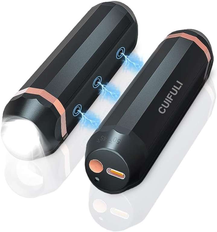 2in1 Hand Warmer/LED Torch, Rechargeable 10000mah, 3 Temperature Settings - Sold by Capester Limited FBA
