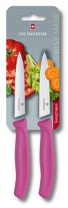 Victorinox 67796L5B Paring Knife, Pointed Tip, Serrated, Pink