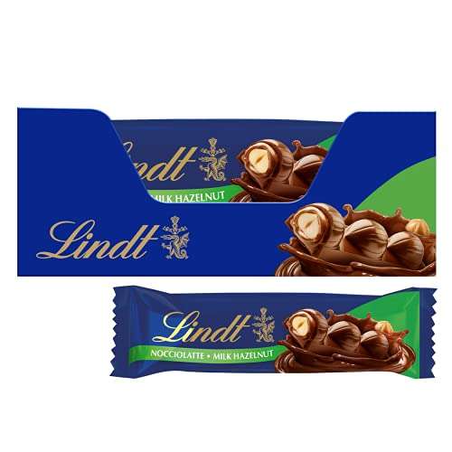 Lindt Milk Chocolate and Hazelnut Nocciolatte Bars, 35g, Pack of 18 - £11.70 @ Amazon
