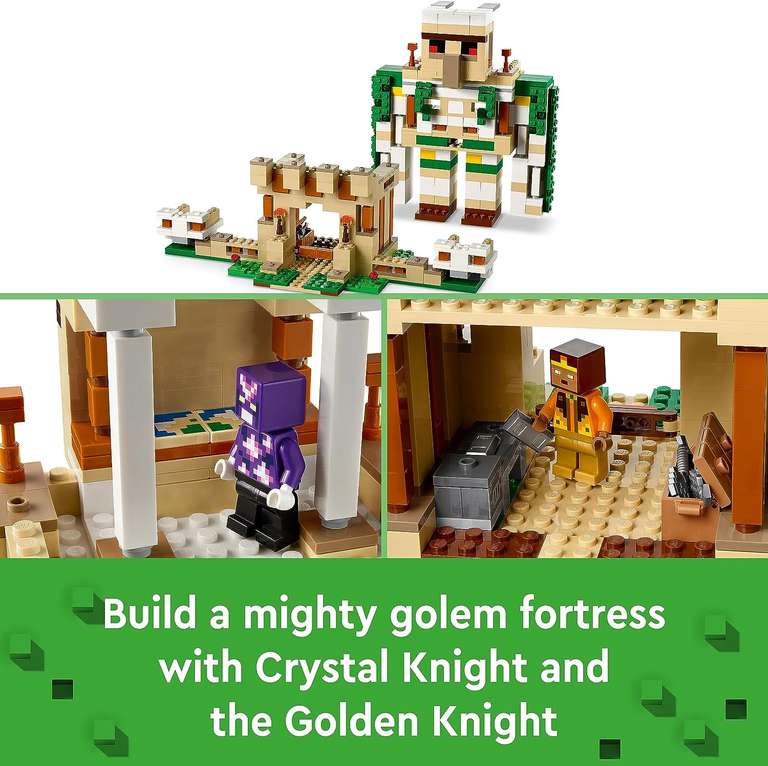Lego Minecraft 21250 The Iron Golem Fortress - With Code