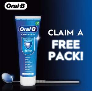 Free Oral-B Pro Expert Toothpaste (Claim Online / Redeem at Tesco)