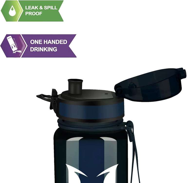 Super Sparrow 1000ml Sports Water Bottle - BPA-Free Tritan Plastic - For Gym, Running, Yoga & Outdoor Adventures