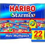 Haribo Starmix Multipack Mini Bag Sweets, 22 x 16g (£2.38 S&S / £2.13 with max s&s)
