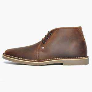 Penguin Original Legal Mens Leather Smart Casual Desert Chukka Ankle Boots Brown - Express Trainers