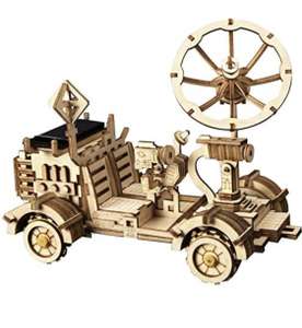 Solar Powered Wooden Rover Model Kits (Moon Buggy £4.60 (oos)/Spirt Rover £4.99/Carry Rover £6.25/Curiosity Rover £6.25) @ Robotime/Amazon