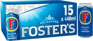 Fosters Lager Cans 15x440ml (with voucher)