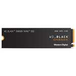 WD_BLACK SN850X 1TB M.2 2280 PCIe Gen4 NVMe Gaming SSD up to 7300 MB/s read speed - £91.34 @ Amazon