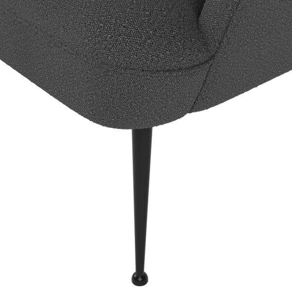 Kit Boucle Accent Chair - Charcoal