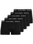 Jack & Jones Mens JAChuey 5 Pack Durable Contrast Stretch Boxer Briefs