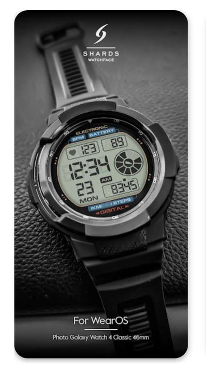 SH001 Watch Face - WearOS - Was £1.49 Currently Free @ Google Play