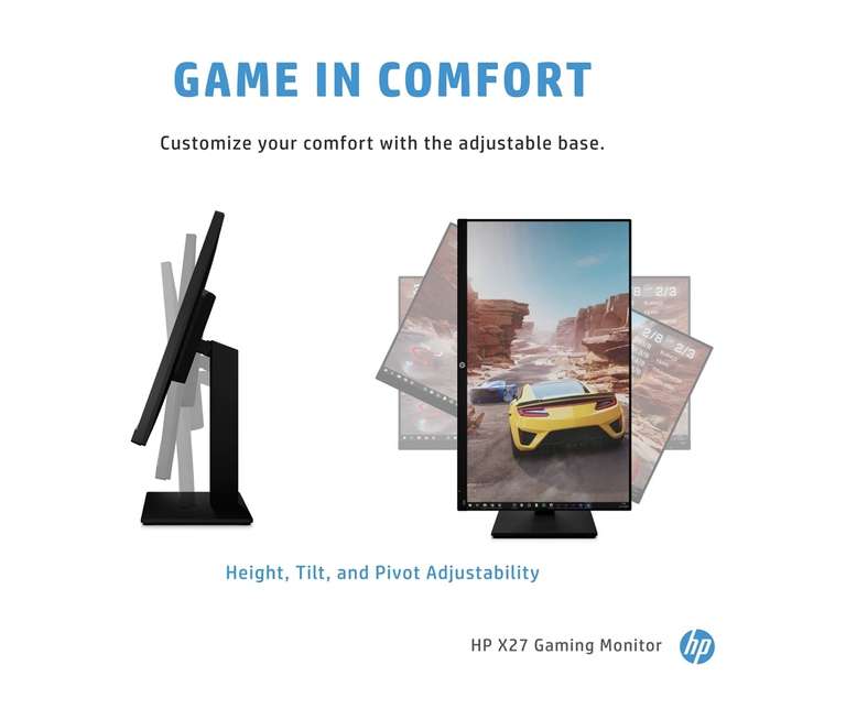 HP X27 (27" ) FHD IPS Gaming Monitor, 1ms / 165Hz £179.99 / £161.99 with student discount @ HP