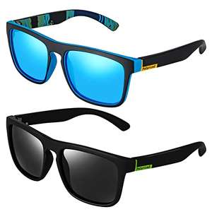 2 Sunglasses Mens, UV400 Protection Polarised Sunglasses for Outdoors Sports Golf Cycling Fishing Hiking - Sold by gigitube