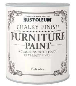 Rust-Oleum AMZ0011 Chalky Furniture Paint Chalk White 125ml - £2.50 @ Amazon