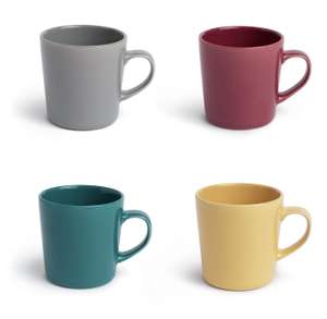 Habitat Colour Glaze set of 4 Mugs Free click and collect