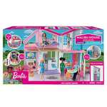 Barbie Malibu House Playset - 2-Storey House with 6 Transforming Rooms - 25+ Furniture, Patio Fence & Accessory Pieces £55.99 @ Amazon