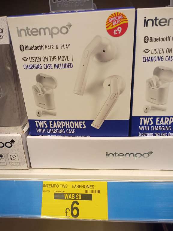 Intempo true wireless Bluetooth Earphones £6 B&M National