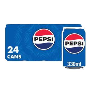 Pepsi Cola Cans 24 x 330ml £9.45 s&s