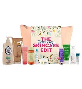 The Skincare Edit Cosmetic Bag Gift Set. (Contents Worth £116) (£17.99 with student discount) - Free Click & Collect