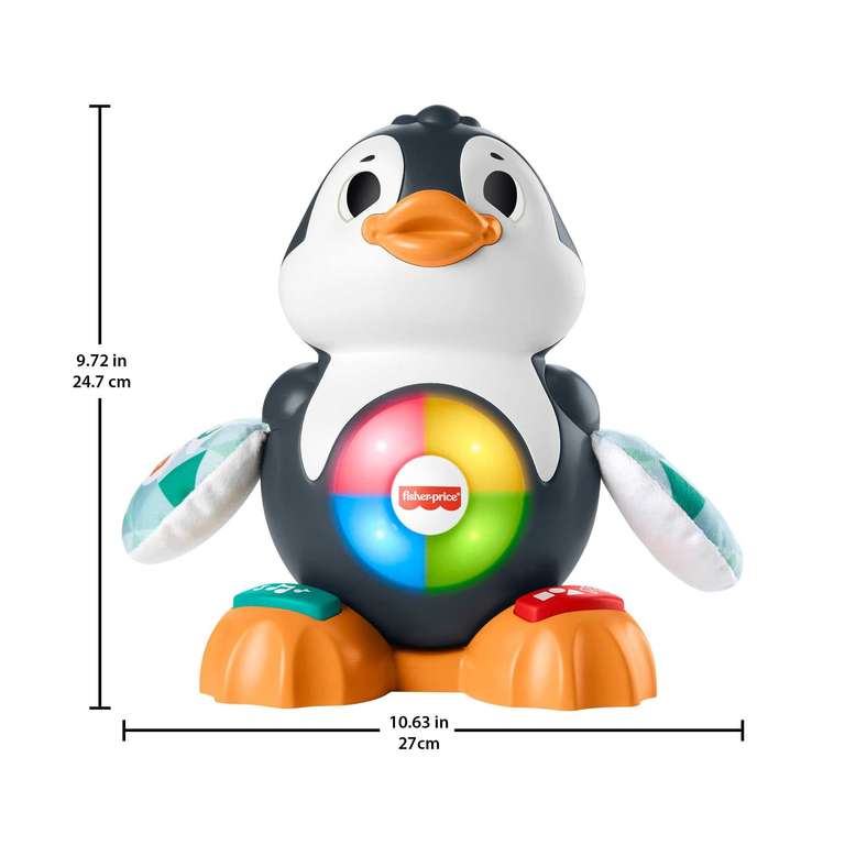 Fisher-Price Linkimals Cool Beats Penguin | Interactive Toys for 9 Month Old Babies | Educational Toys with Lights, Motions & Songs