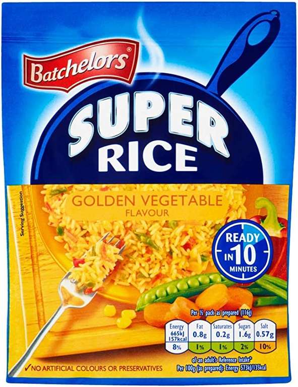 Bachelors Golden Veg Rice - 50p Poundland Bellevale