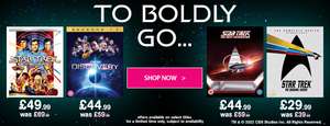 Star Trek Sale : Up to £25 off DVD & Blu-ray / Up to 50% off 4K UHD eg Star Trek: The Kelvin Timeline £27.99 + Free Click & Collect @ HMV