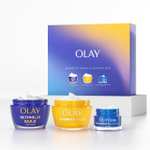 Olay Skincare Gift Set: Vitamin C SPF 30 Face Moisturiser + Retinol 24 Max Night Cream + Hyaluronic Acid Eye Cream, 50ml + 50ml + 15ml