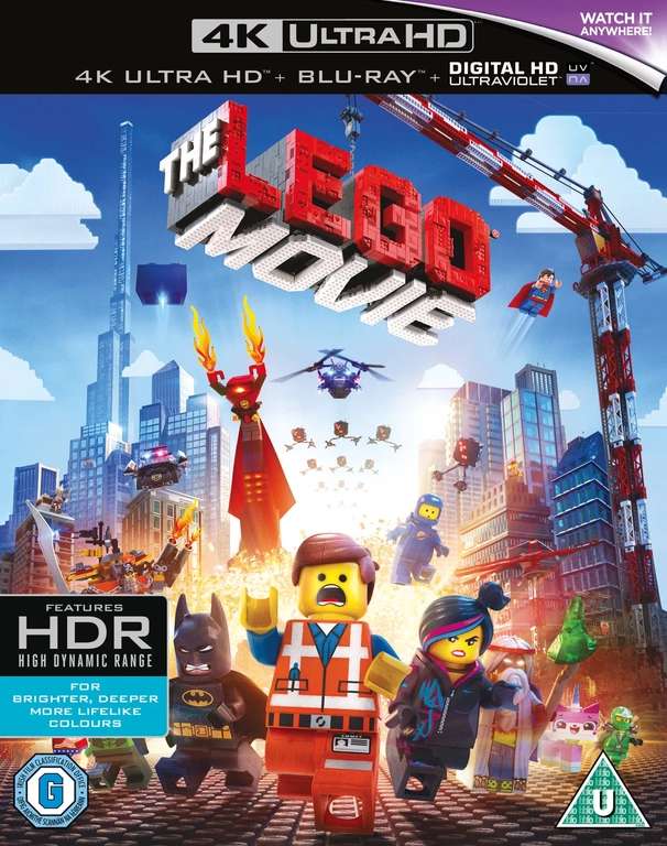 Lego Movie 4k UHD Blu Ray Used £3 (Free Click & Collect) CeX