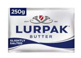 Lurpak salted/unsalted butter (250g) £1.69 in heron foods (Darlaston)