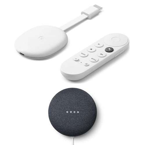 Google Chromecast with Google TV 4K (2020) + Nest Mini - £59 Delivered @ BT Shop
