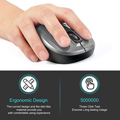LeadsaiL Wireless Laptop Mouse - £5.35 with voucher @ Dispatches from Amazon Sold by LeadsaiL-UK