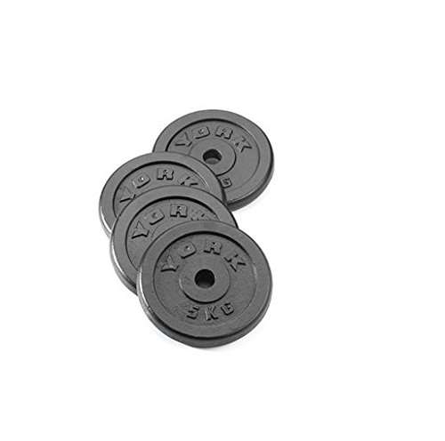 York 4x5kg cast iron weights for home gym