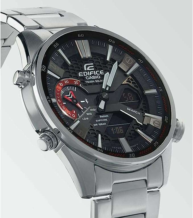 Casio Edifice Men's Stainless Steel Watch ECB-S100D-1AEF (Solar, Sapphire, Bluetooth) £99.00 delivered at H.Samuel