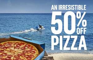 50% off Pizza with code (£30 min spend) @ Domino's