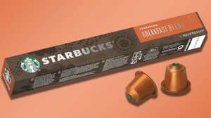 10 x Starbucks Breakfast Blend Medium Roast Coffee Nespresso Pods (BBE 17/09/2023) - Min Spend £25