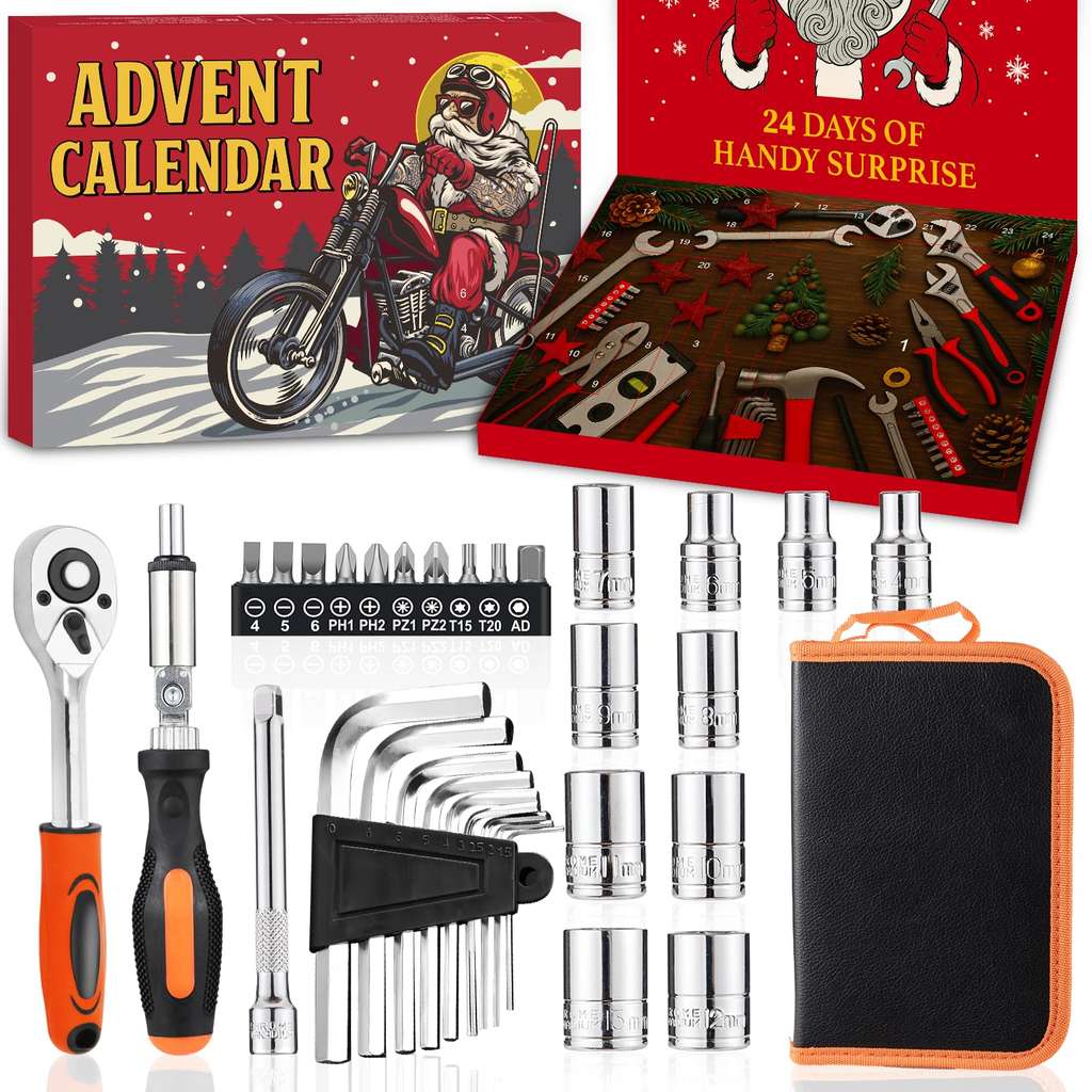 Calendrier De L'Avent 2025 Moto - 24 Surprises Mini Motos Et Accessoires