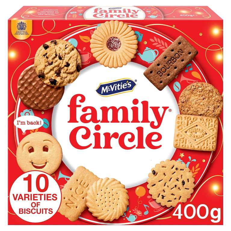 McVitie's Family Circle 10 Biscuits 400g - Clubcard Price