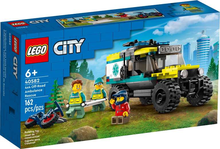 Free LEGO 40588 Flowerpot with purchases over £130 + 40582 4x4 Off-Road Ambulance + Charles Dickens or Jane Goodall with code @ LEGO Shop