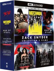 Zack Snyder Collection: 300/Watchmen/Man of Steel/Batman v Superman/Justice League [4K Ultra HD + Blu-Ray] - £38.25 Delievered @ Amazon FR
