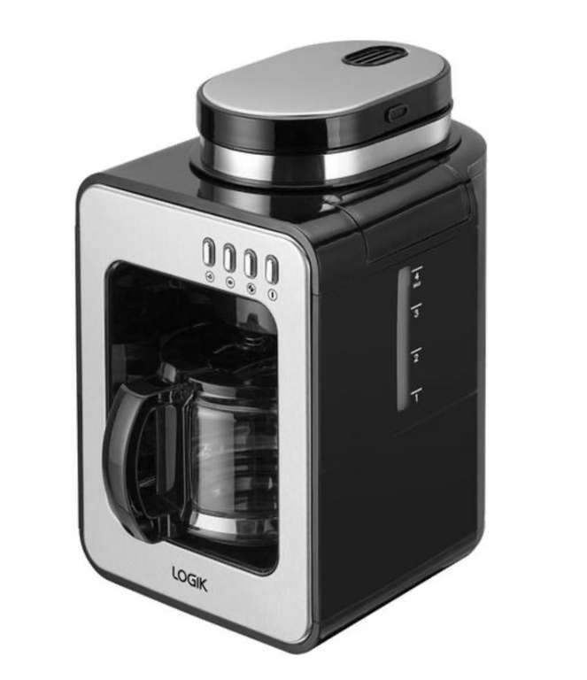 LOGIK L6CMG221 Bean to Cup Coffee Machine - Black & Stainless Steel £39.99 @ Currys
