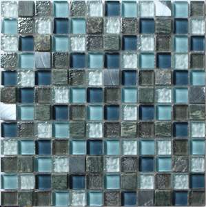 House of Mosaics Brixton Glass Mosaic Tile - 30cm x 30cm - £5 @ House of Mosaics