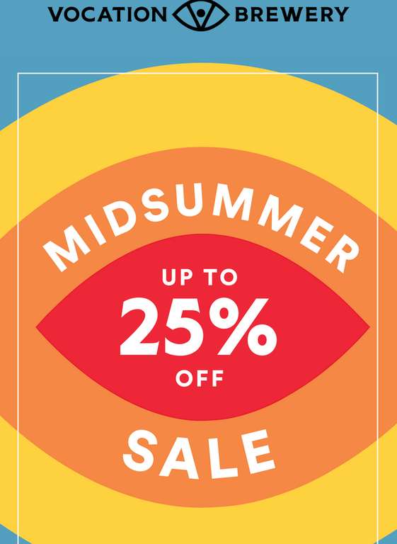 Vocation Brewery Midsummer Celebration - 25% off selected 440ML Mixed Beer Cases