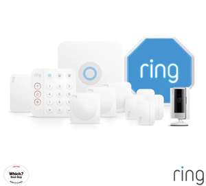 Ring 12pc Alarm Starter Kit Including Outdoor Siren with Indoor Camera - Instore