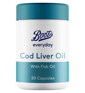 Boots Vitamins 3for2 & 10% off & up to Half Price eg 3x30 Cod Liver Oil £1.42 @ Boots
