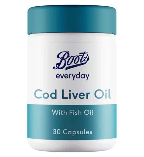 Boots Vitamins 3for2 & 10% off & up to Half Price eg 3x30 Cod Liver Oil £1.42 @ Boots